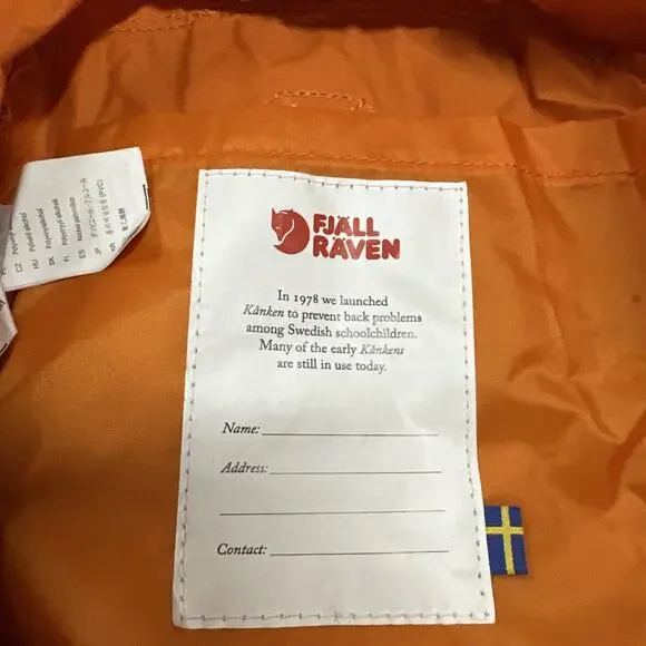 Fjallraven Kanken Mini Backpack Spicy Orange 5-Pocket Everyday Outdoor Pack - Picture 9 of 15